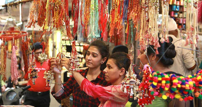 there are so many types of Rakhis and Rakhi gifts are available in the market from Rakhi sets to designer Rakhi