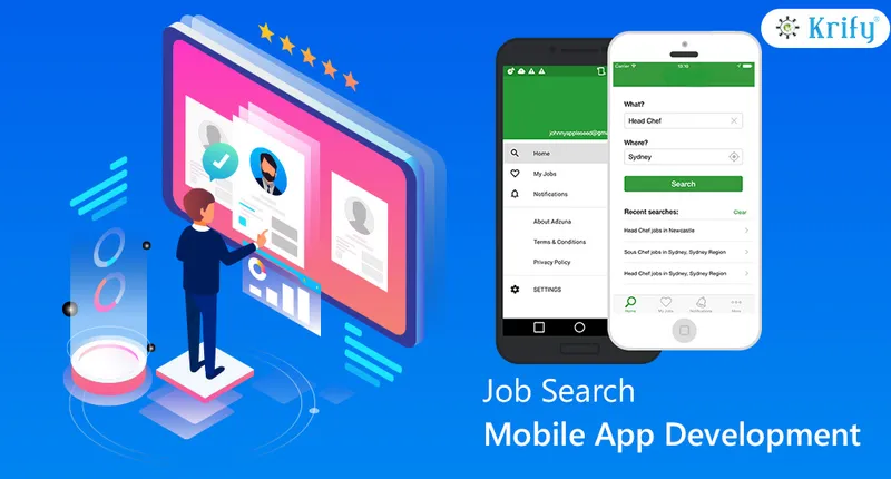 Job search mobile app development