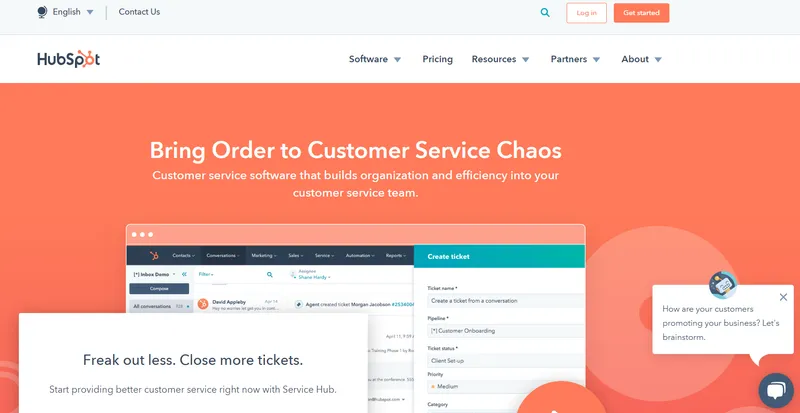 HubSpot help desk software