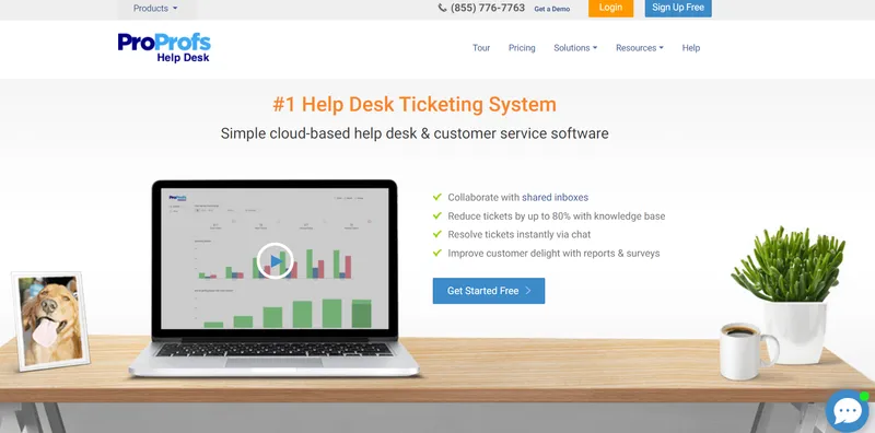proprofs help desk software