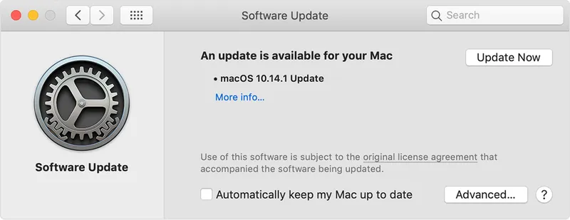 system OS software update