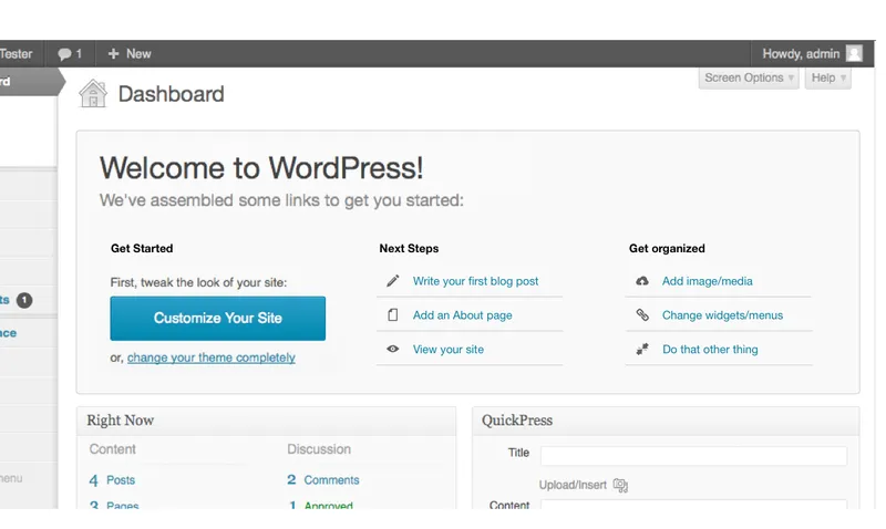 Setup WordPress 