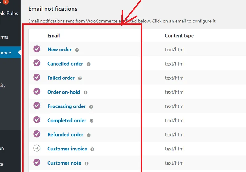WooCommerce not sending emails to admin