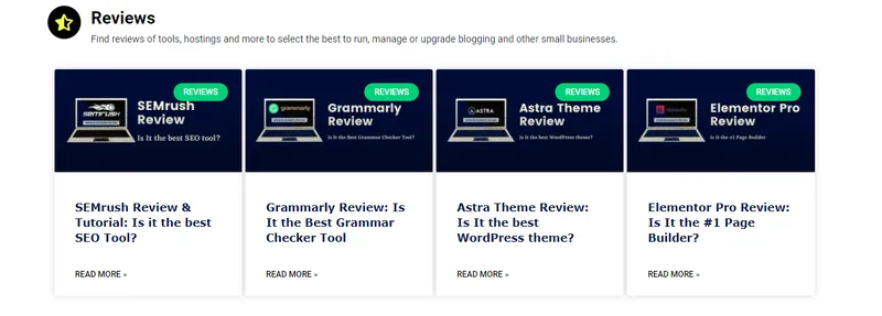 Example of Review Post