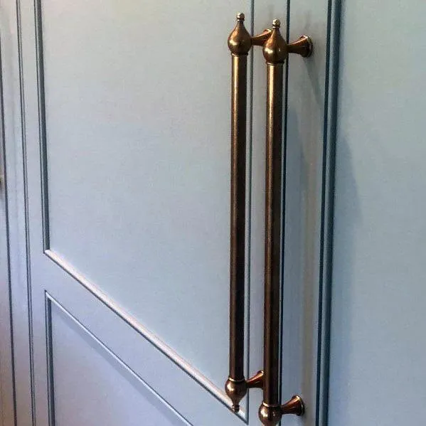 Copper door knobs