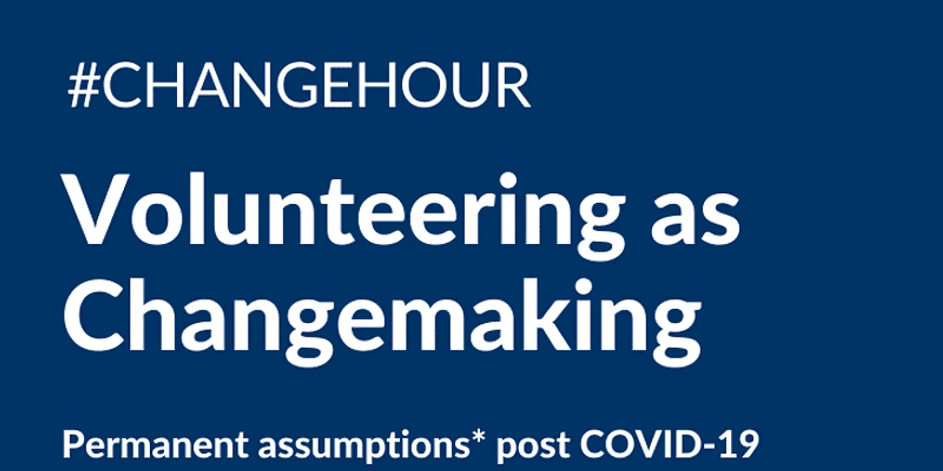 Volunteering as Changemaking
