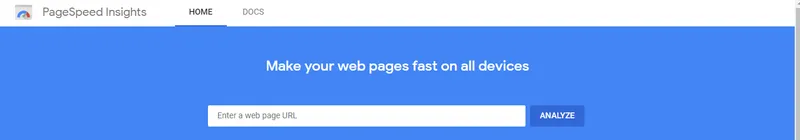 Google speed checker