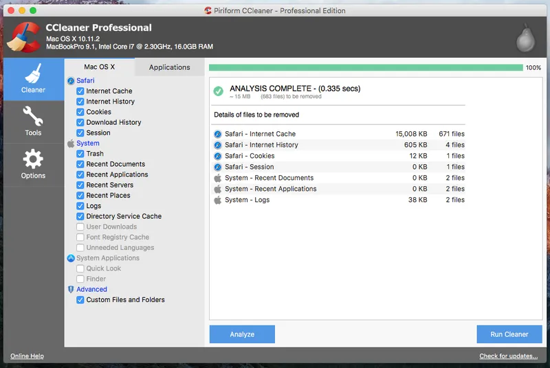 Ccleaner for Mac