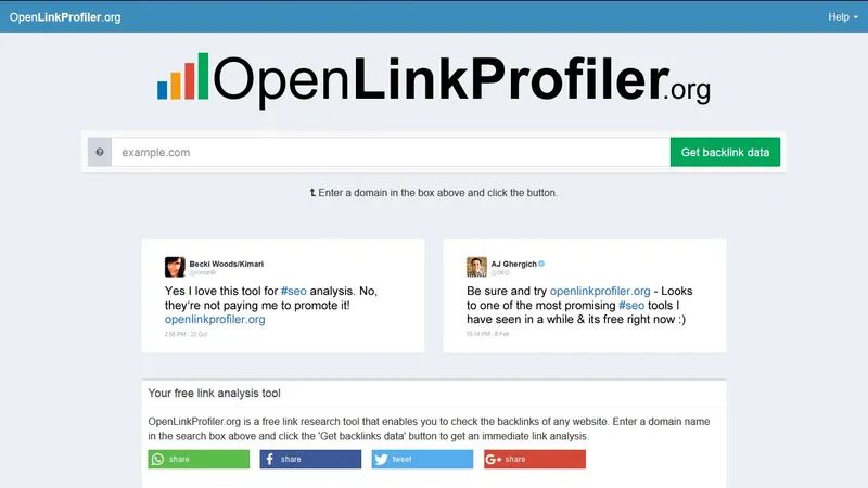 Openlinkprofiler