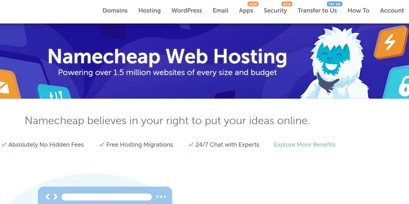 Name cheap web hosting