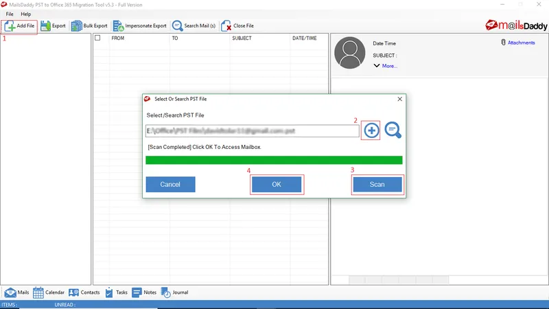 Add PST file