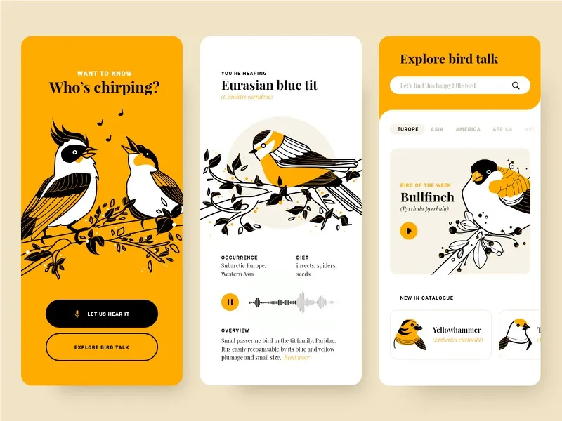 Illustrations and UI Design by Marta Więckowska