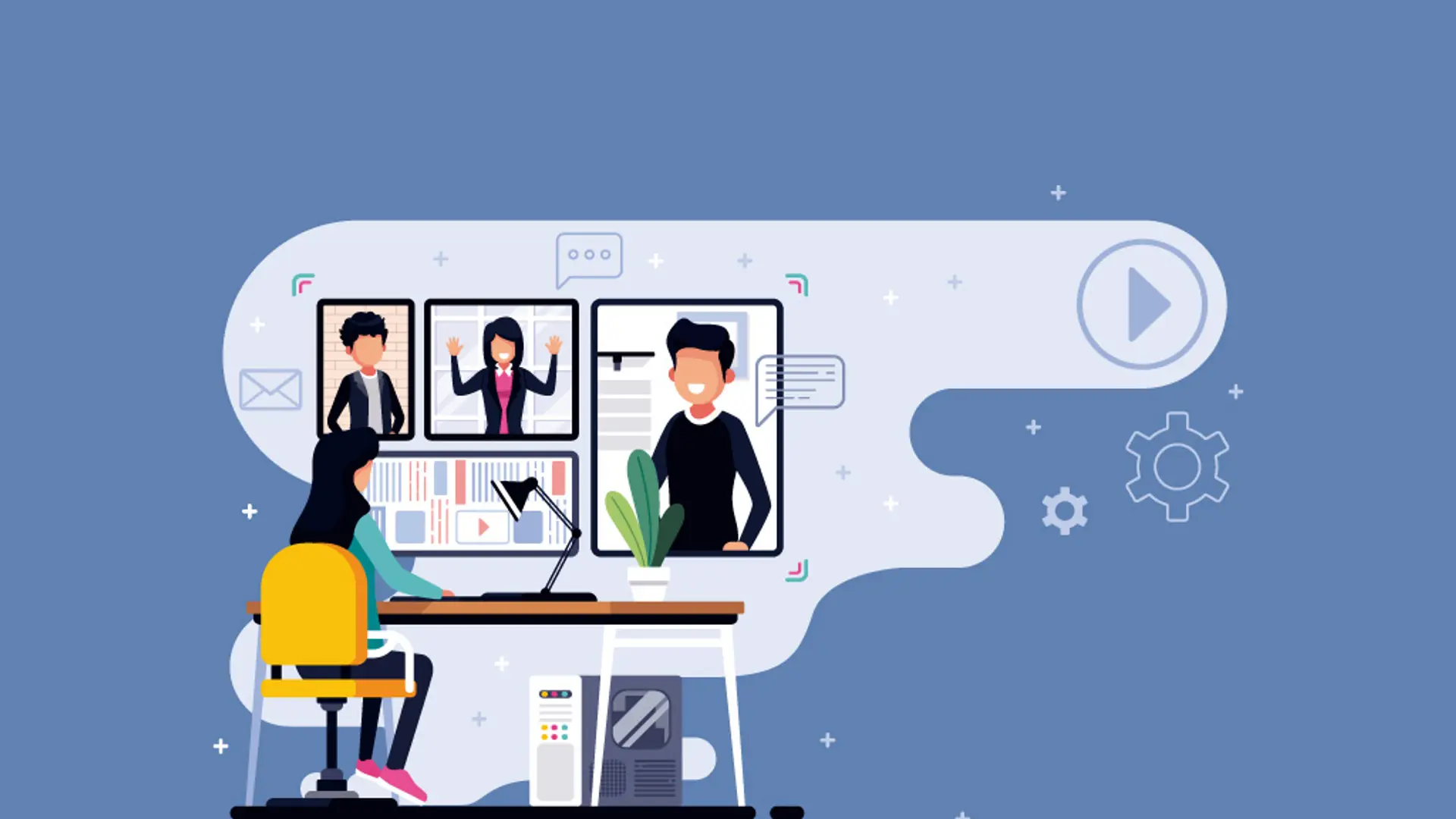 How To Increase Productivity While Working From Home Through E-learning/Video conferencing Applications.