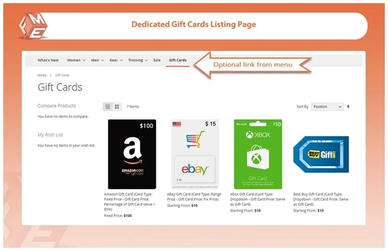 Gift Card for magento 2