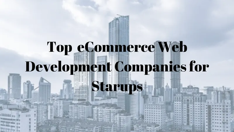 Top ecommerce web development companies for startups