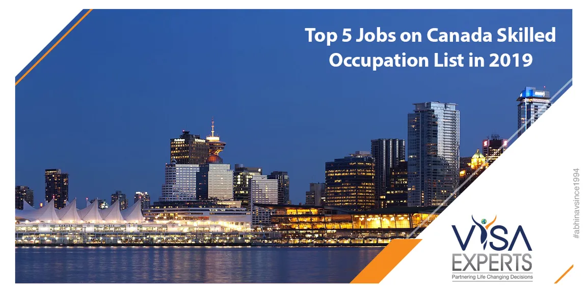 Top 5 Jobs on the Canada Skilled Occupation List in 2019