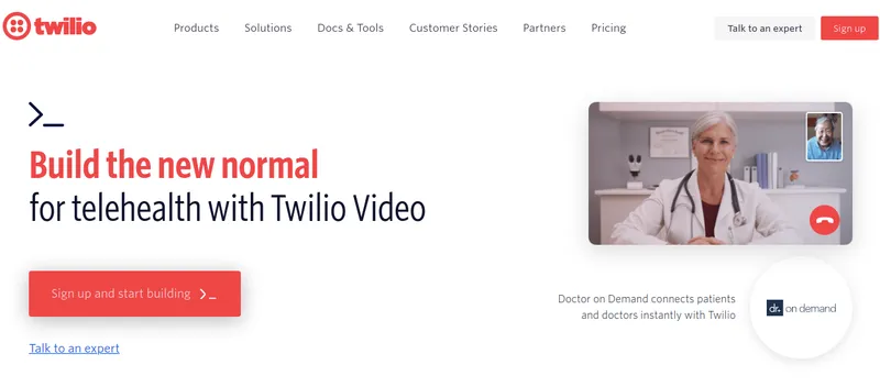 Twilio - Best Video Conferencing Software for Enterprise Business