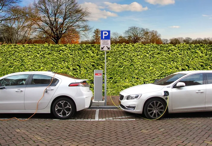 Electric Vehicles Getting Charged