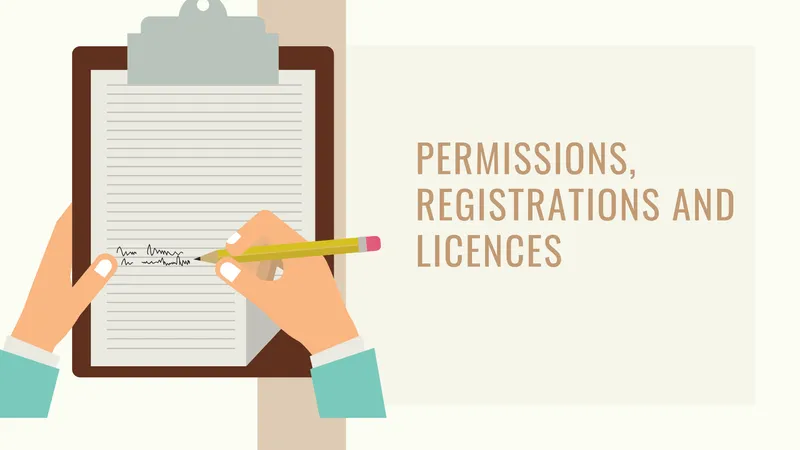 Which permissions, registrations and licences one require for business?