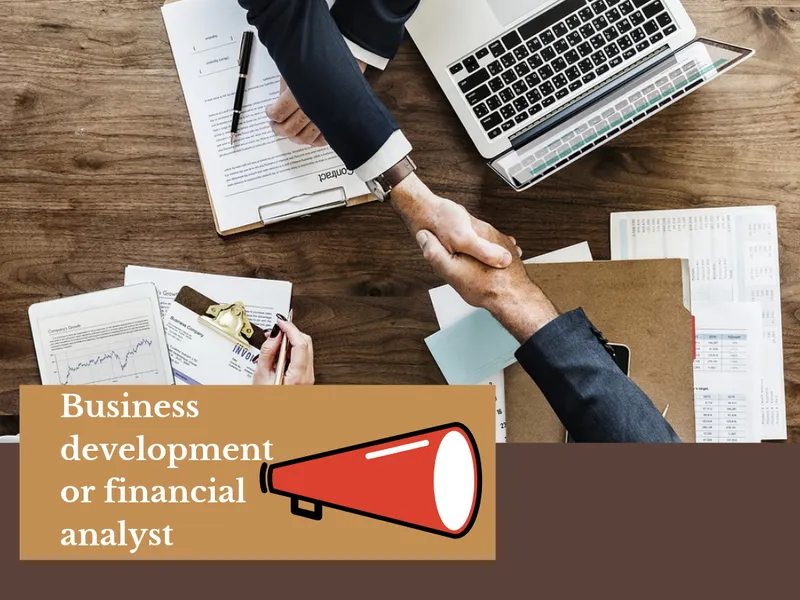  Business development or financial analyst
