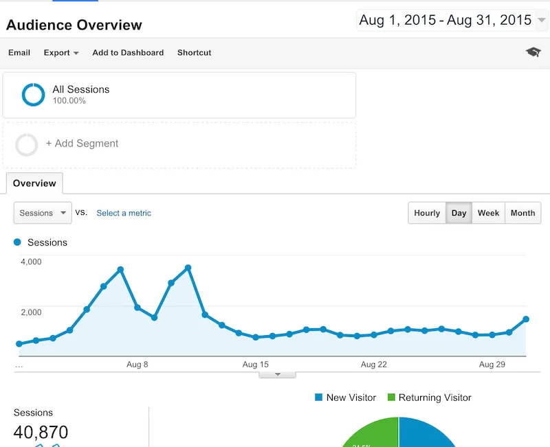 analytics audience overview