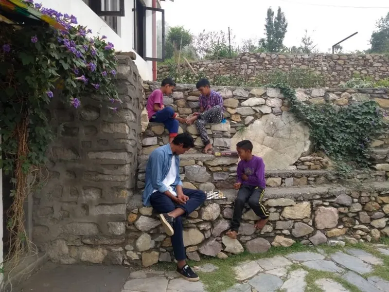 A game of chess in progress