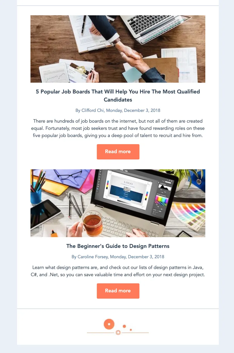Hubspot Email Newsletter