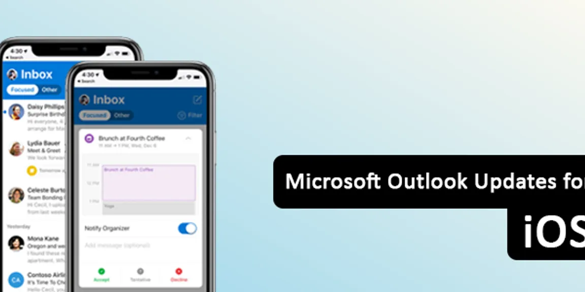 Microsoft Updates Outlook for iOS with Major Designing Changes