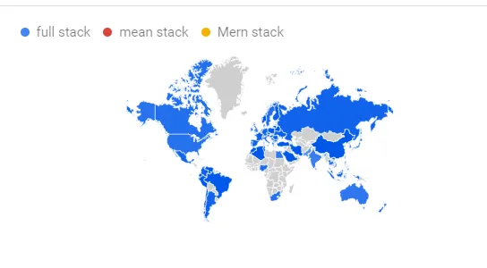 Global data from google trends