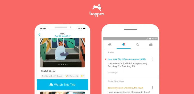 Hopper Best Travelling App