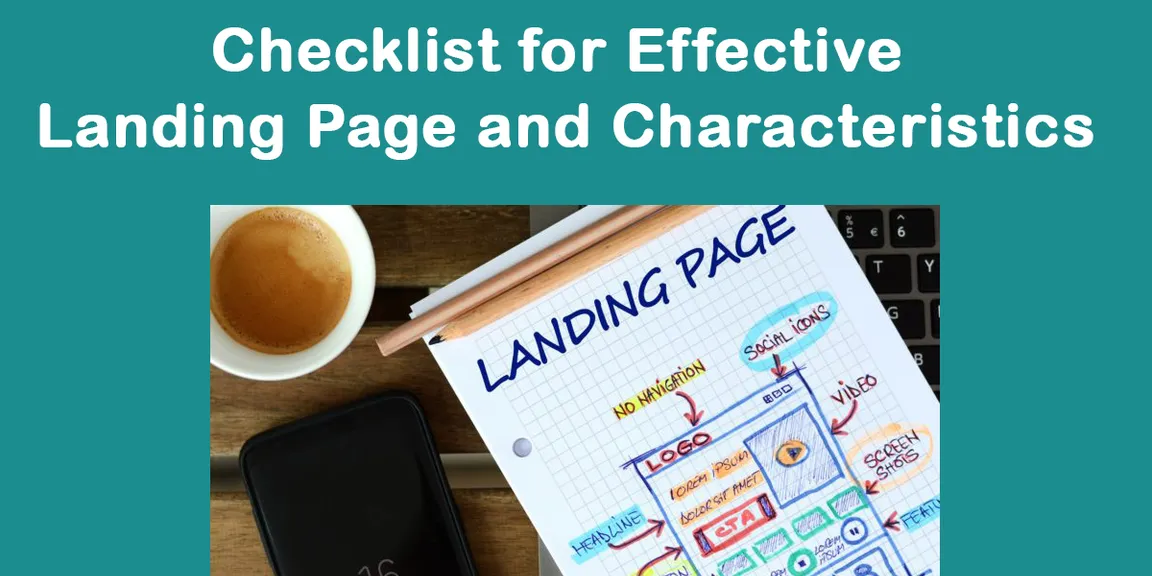 Checklist for effective landing page and characteristics