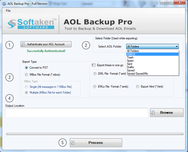 export-aol-account