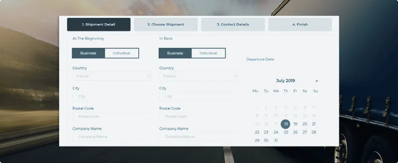 logistic web application based on PIM and .net