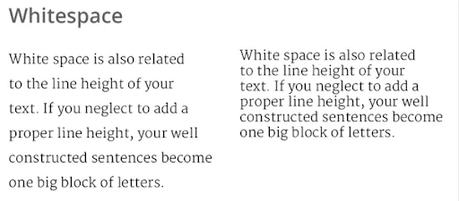 Utilization of White Space in typography