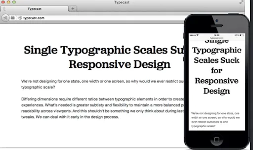  typography on the mobile web