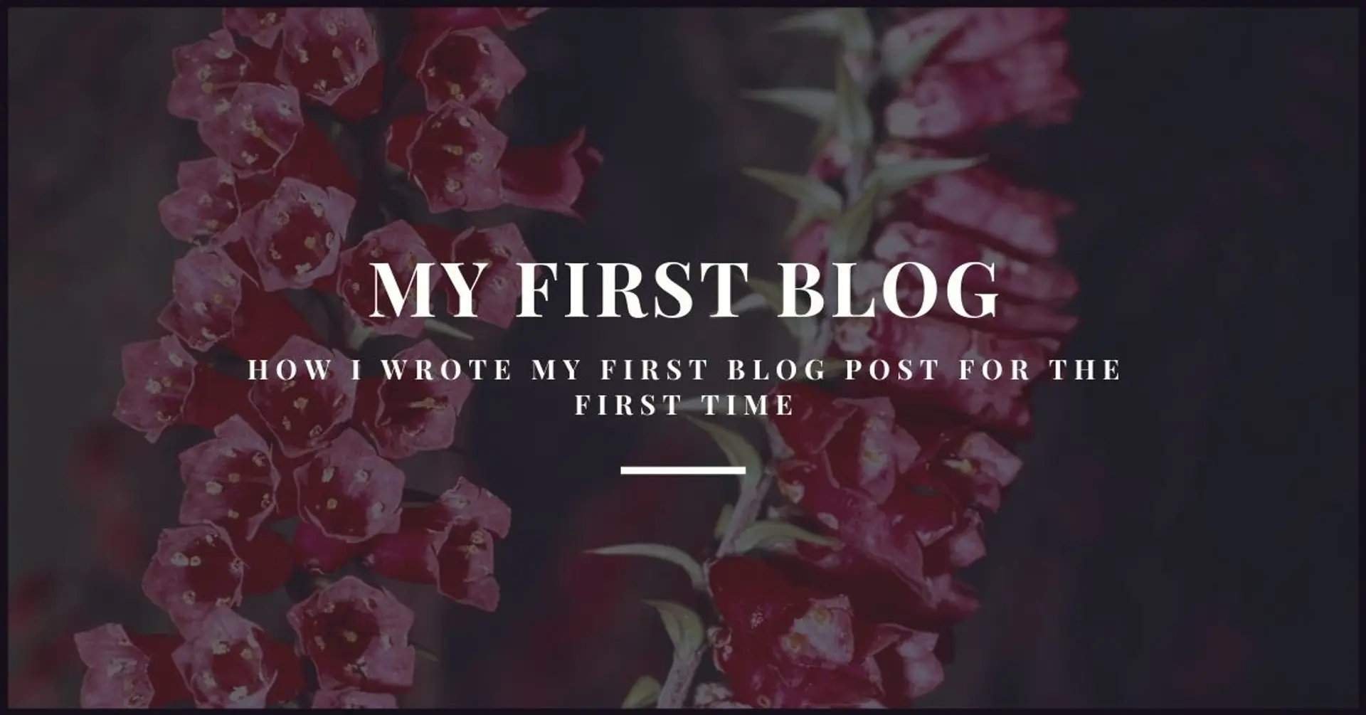 How I wrote My First Blog Post by creative thoughts