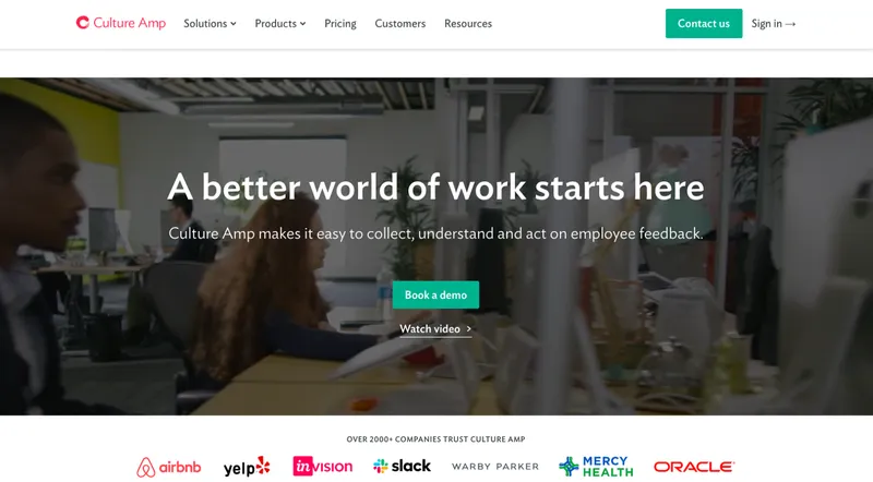 Cultural Amp employee feedback platform