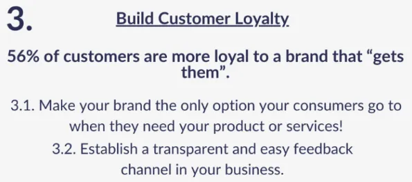 Build customer loyalty, reduce marketing costs