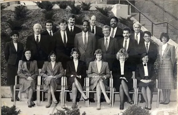 1984 में आईबीएम टीम के साथ रश्मि वर्मा