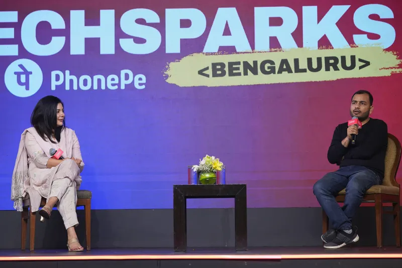 Alakh Pandey, Founder & CEO of PhysicsWallah, in an interaction with YourStory Founder and CEO Shradha Sharma at TechSparks 2023. 