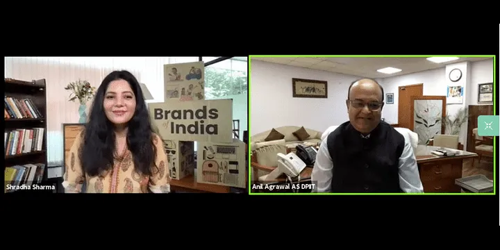 YourStory's Brands of India event, DPIIT Additional Secretary Anil Agrawal