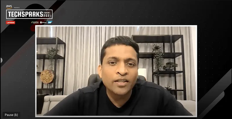 Byju Raveendran at TechSparks 2021