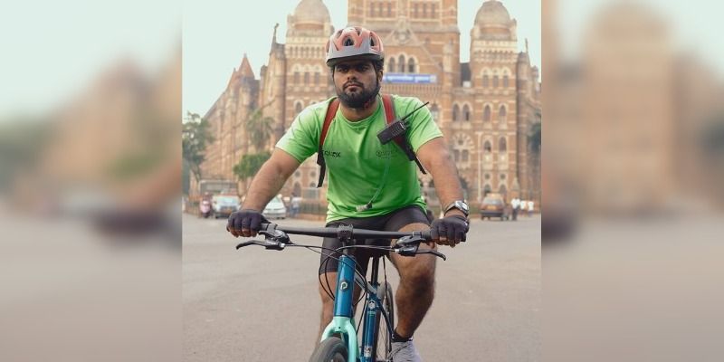 75 सौ किलोमीटर साइकिल चलाकर सड़क सुरक्षा के लिए जागरूकता फैला रहे हैं ये दृष्टिबधित शख्स