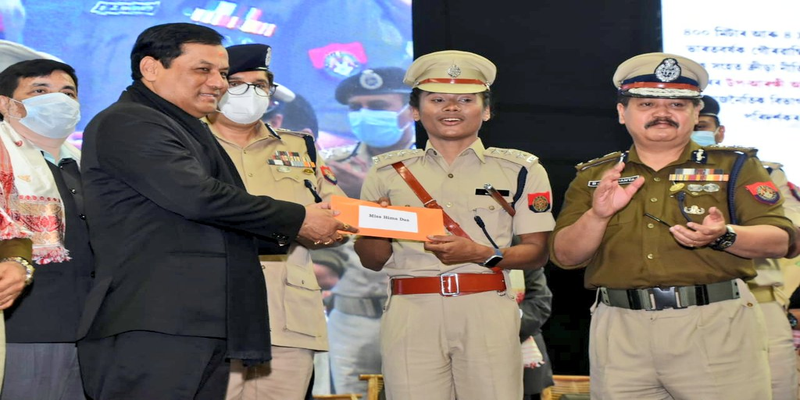एशियाई खेलों की स्वर्ण पदक विजेता हिमा दास असम पुलिस में डीएसपी पद पर आसीन