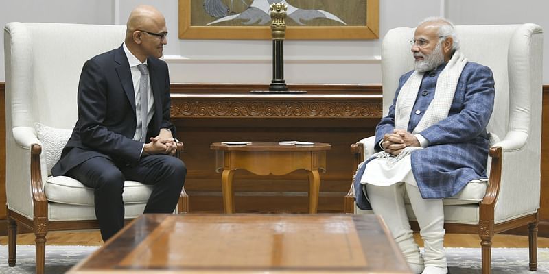पीएम नरेंद्र मोदी से मिले Microsoft के सीईओ सत्या नडेला, डिजिटल इंडिया में मदद का वादा