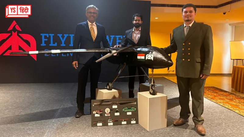 Image Caption (from left to right)- Suhas Tejaskanda (Founder snd CEO of Flying Wedge Defence and Aerospace), Prajwal Bhat (CTO of Flying Wedge Defence and Aerospace), D BV Narsimham (COO of Flying Wedge Defence a-