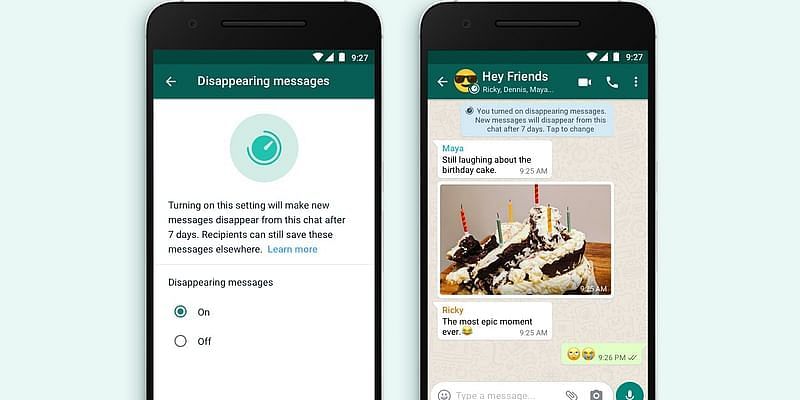 व्हाट्सएप लॉन्च करेगा 'disappearing messages' फीचर, 7 दिनों के बाद ऑटो-डिलीट हो जायेंगे मैसेज