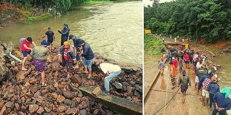 फंसे हुए ग्रामीणों को बचाने के लिए इडुक्की में युवाओं ने पांच घंटे में की पुल की मरम्मत