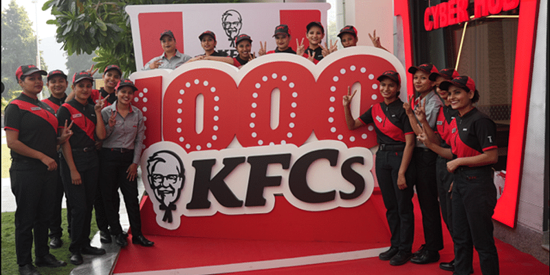 KFC ने भारत में अपना 1000वाँ रेस्टोरेंट खोला; देश भर में मिलेगी 1 लाख नौकरियां