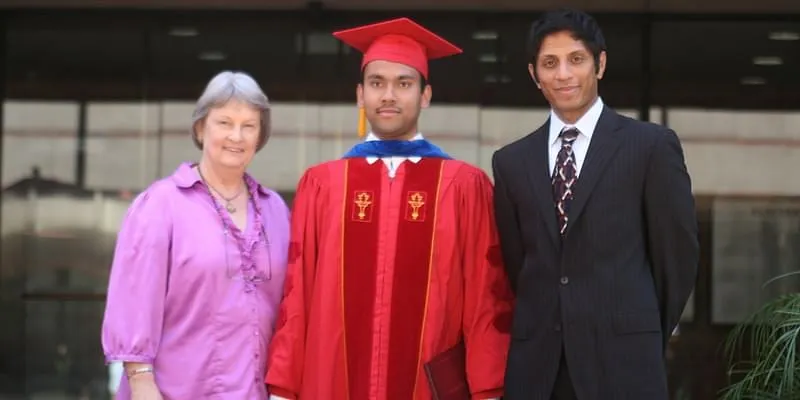 Prasanta Kumar Ghosh on commencement at the University of Southern California in 2011.